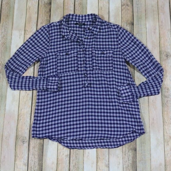 Madewell Tops - Madewell Popover Shirt in Plaid 02861 Button Down